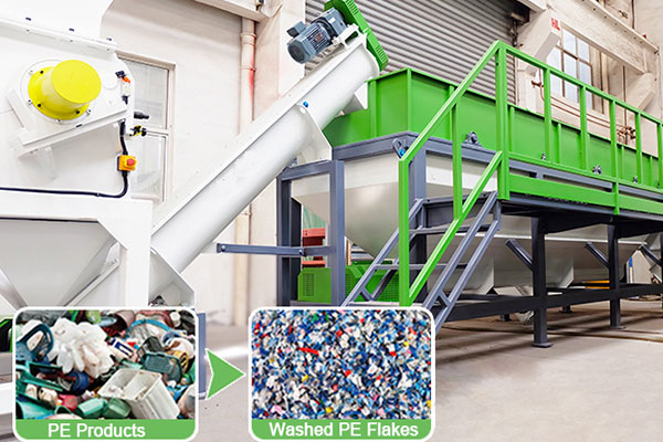 PET bottle Crushing and cleaning production line 1