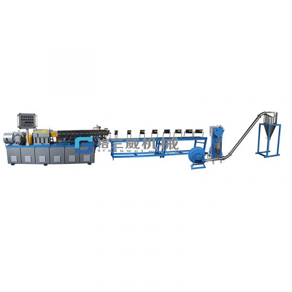 Air cooling strand pelletizing system