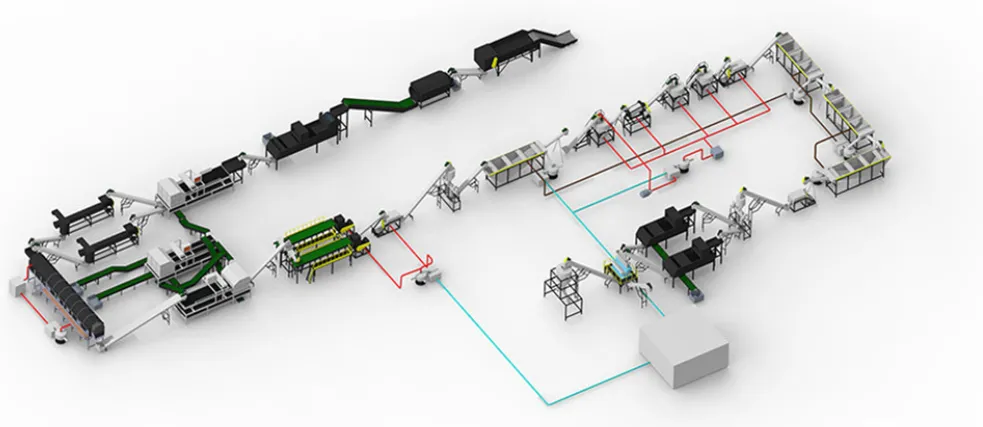 PET-bottle-Crushing-and-cleaning-production-line